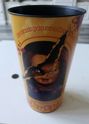 Child's Play Movie Chucky Evil Doll Halloween Party Fair 32 oz. Plastic Cup - Image 1 of 4