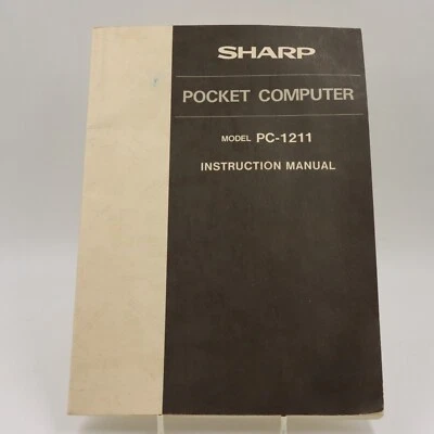 Sharp Pocket Computer PC 1211 Instruction Manual #Englisch - Bild 1 von 3