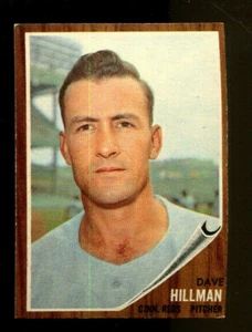Tarjeta de béisbol Topps #282 1962 de Dave Hillman - EXMT #2417 - Imagen 1 de 1