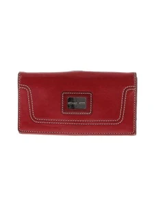 Michael Kors Geldbörse rot Leder mit weißen Nähten - Bild 1 von 4