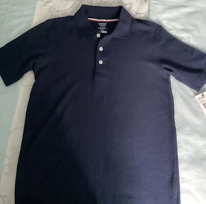 NEW French Toast Boys Pique Polo Short Sleeve Shirt Size 14/16 XL Navy Blue - Picture 1 of 3