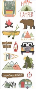"Pegatinas de cartón para canoa oso de la naturaleza para acampar 5""x12""" - Imagen 1 de 1