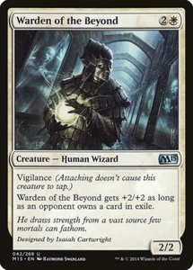 WARDEN OF THE BEYOND X 4 N/M- MAGIC 2015 MAGIC THE GATHERING - Picture 1 of 1