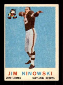 1959 Topps #125 Jim Ninowski VGEX RC Rookie Browns 540405
