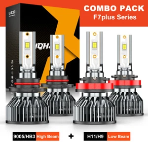 XWQHJW H11 9005 Combo Bombillas LED Luces Altas y Bajas Kits de Conversión 6000K - Imagen 1 de 8