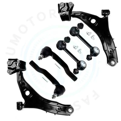 For 2007-2014 Ford Edge Lincoln MKX Front Lower Control Arm+ Ball Joint Tie Rods - Image 1 of 4