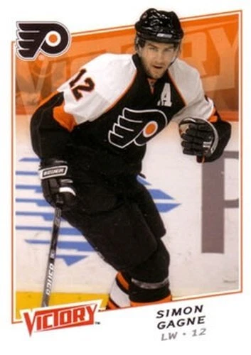 #57 Simon Gagne - Philadelphia Flyers - 2008-09 Upper Deck Victory Hockey - Image 1 of 1