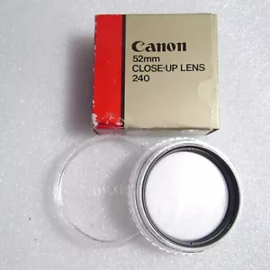 Canon 52mm Close Up Lens 240 filter NEW NOS 35mm SLR film DSLR Digital - Picture 1 of 2