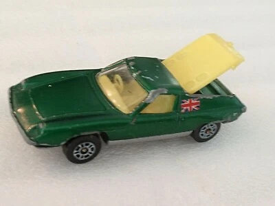Corgi Juniors Whizzwheels Lotus Europa Green 1:64 Diecast Model Car #32 w Flag! - Image 1 of 4