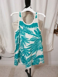 Old Navy Palm Print Girls Sleeveless Dress Size Small Preowned, super Cute!!! - Picture 1 of 3