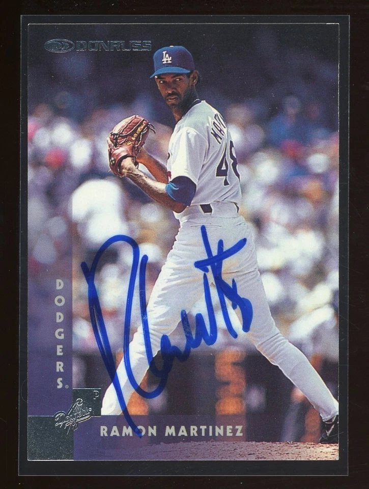 1997 Donruss RAMON MARTINEZ Signed Card autograph auto DODGERS - Image 1 of 1