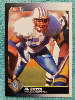 1991 SCORE AL SMITH #490 HOUSTON OILERS  - Image 1 of 4