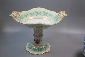 Rare beautiful large multicoloured antique Copeland double handled compote 6824 - Picture 1 of 11