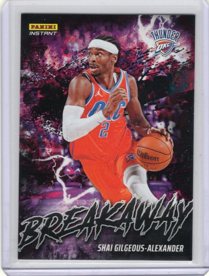 2024/25 PANINI INSTANT NBA BREAKAWAY B17 SHAI GILGEOUS ALEXANDER THUNDER 1/1355 - Image 1 of 2