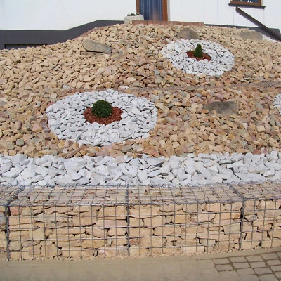 10m Gabionenmauer 50cm hoch Gabionenmatten Bausatz Terrasseneinfassung Gabionen - Bild 1 von 4