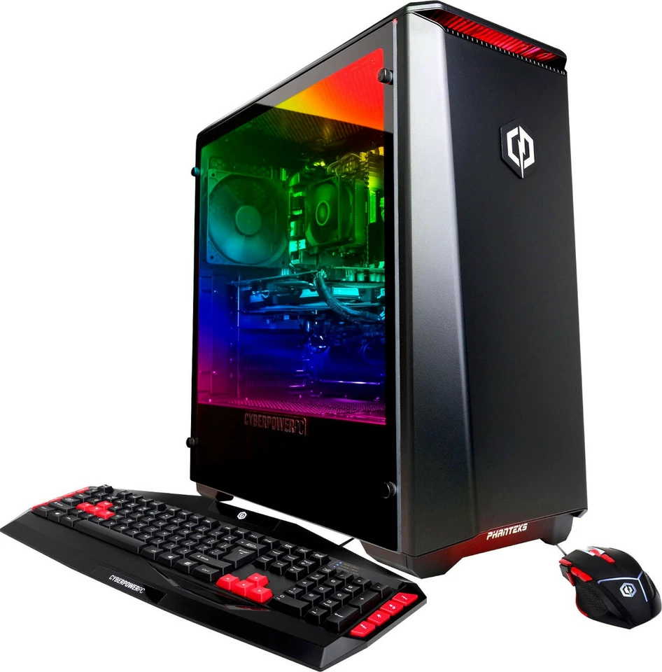 NEW CyberPowerPC GUA1400BST Ultra Gaming Desktop AMD 6300 Radeon RX 560 1TB HDD - Image 1 of 4