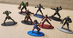 Jada Toys Marvel Nano Metalfigs Mini-Figures DieCast Metal - 8 Figs Ms Marvel