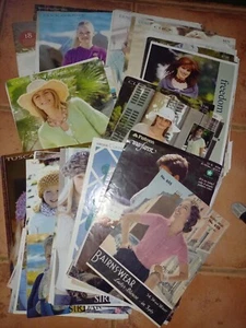 Gran lote de trabajo de patrones de tejido vintage y modernos, ropa y accesorios x70 - Imagen 1 de 4