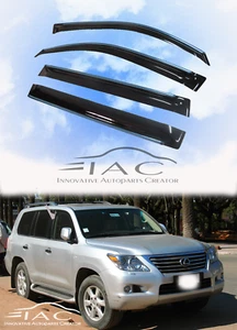 Chrome Trim Side Window Visors Guard Vent Deflectors For LEXUS LX570 2008-2021 - Picture 1 of 8