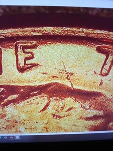 1972 D Lincoln Penny Error Interior Skull Die Crack & Struck Thru Grease On E - Picture 1 of 3