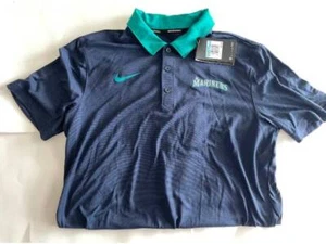 Polo de manga corta de manga corta de los Marineros de Seattle marca ajuste estándar Dri-Fit - talla mediana - Imagen 1 de 1