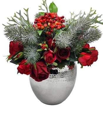 Fink Vase silber gehämmert H20 - Bild 1 von 2