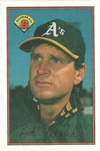 BOB WELCH OAKLAND ATHLETICS #186 - BOWMAN NM-MT 1989 - Picture 1 of 2