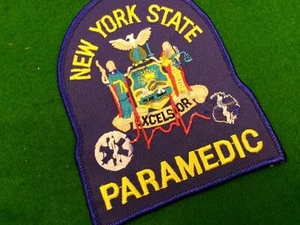 New York State Excelsior Paramedic 4.75 x 4"  embroidered flash EMS Emergency - Picture 1 of 2