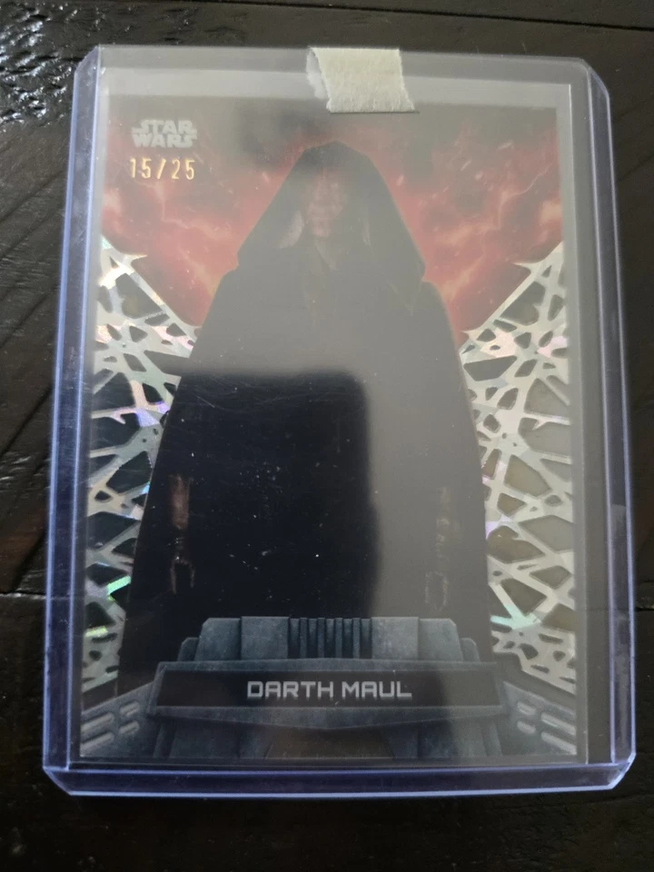 2024 Star Wars High Tek DARTH MAUL Shadow Tek Gold SSP 05/25 - Image 1 of 2