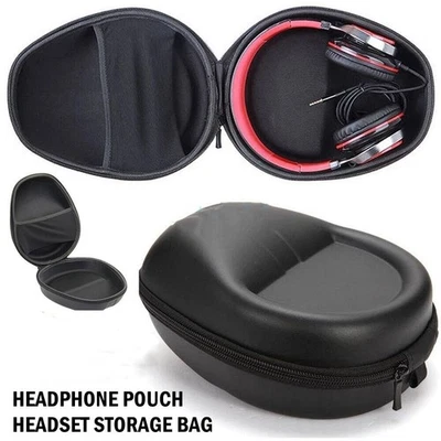 Headphone Case Hard Case Headphone Pouch Headset Storage Bag Box Shockproof - Image 1 of 4
