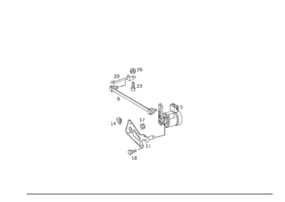 Barra de enlace original Mercedes-Benz 202-320-02-32 Foto 1 de 2