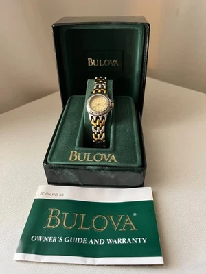 Women's "Bulova" Quartz Two-Tone Marine Star Stainless Steel Watch with Date - Image 1 of 4