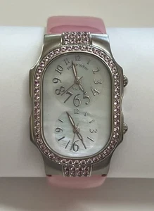 Ladies Philip Stein Teslar Pink Sapphire Watch Stainless Steel Never Worn w Tag - Picture 1 of 7