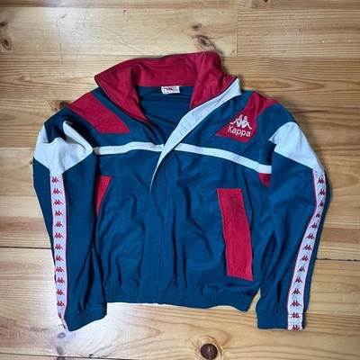 AUTHENTIC Vintage 90s Kappa Italia Track Jacket (Teal/Red) | Made in Italy - Image 1 of 4