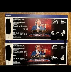 Andre Rieu 2 Sitzplätze Reihe 8 München 13.03.2026 - Bild 1 von 2