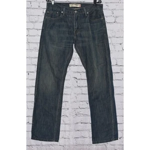 Levis 514 Straight Leg Jeans Men's 34x32 Medium Wash Blue Denim - Picture 1 of 9