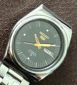 Reloj pulsera analógico automático mecánico clásico SEIKO 5 vintage para hombre - Imagen 1 de 8