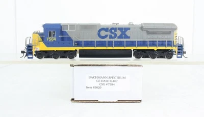 HO Bachmann Spectrum 85020 CSX GE DASH 8-40C Diesel Locomotive #7584 - Image 1 of 4