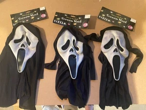 Ghostface Mask Easter Unlimited (T) Scream Halloween Movie With Tags NOS X3 - Picture 1 of 17