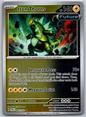 Iron Thorns 062/162 Reverse Holo SV05: Temporal Forces NM - Image 1 of 2