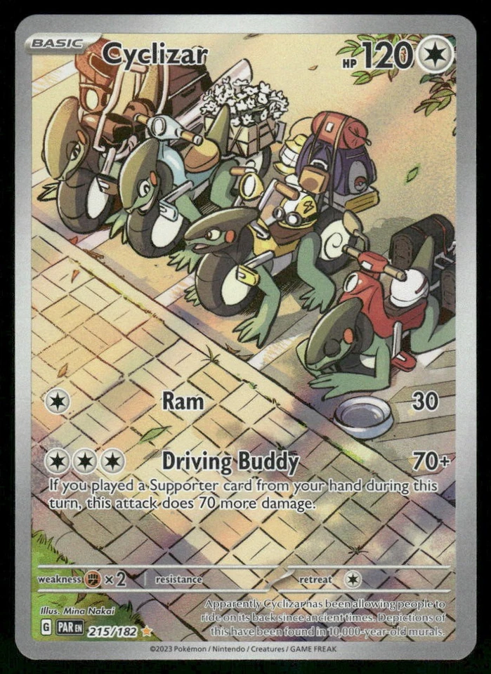 Cyclizar 215/182 Illustration Rare Holo NM Pokemon SV04: Paradox Rift - Image 1 of 2
