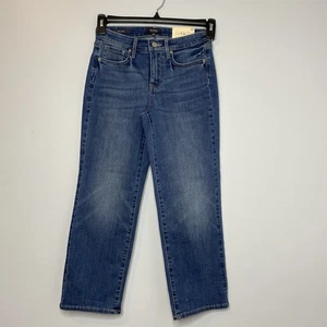 NYDJ Relaxed Piper Crop Jeans Cool Embrace Mid Rise Blue Women’s Sz 00 (26x25”) - Picture 1 of 15
