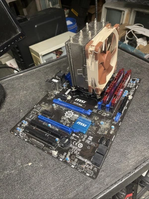 КОМБО MSI Z97 ПК Mate ATX 8GB DDR3 i5-4460 задняя панель радиатор вентилятор проверен работает - Изображение 1 из 4