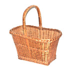 Wicker Hen Basket with Handle used Ht. 48cm Basket Ht. 26cm Width 44 Depth 24cm