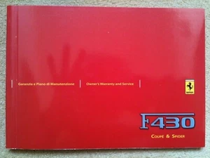 Ferrari 430 Coupe/Spider Service Book (New & Blank) - Picture 1 of 3