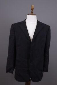 Vintage Versace Classic V2 Black Wool Sport Coat Jacket Size 52