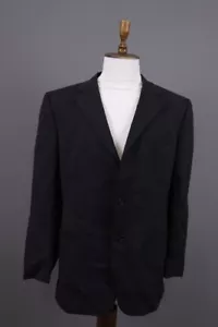 Vintage Versace Classic V2 Black Wool Sport Coat Jacket Size 52 - Picture 1 of 18