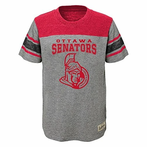 Outerstuff NHL Ottawa Senators Youth Boys Heritage Short Sleeve Tee, Small(4) Cover
