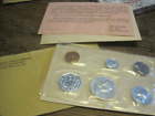1963-PHILLY-US Mint 5 Moneta Srebrny zestaw w oryginalnym Departamencie Skarbu PLASTIC & EN