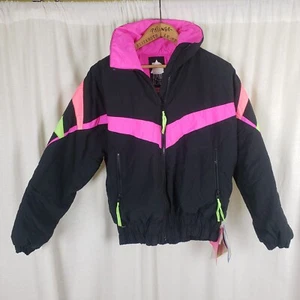 Vintage Alpine Design Down Retro 90s Puffer Parka Ski Jacket Womens 8 Deadstock - Picture 1 of 9